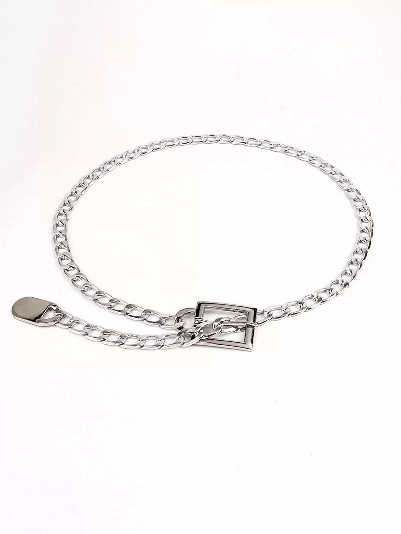 135CM Plus Size Square Buckle Chain Belt