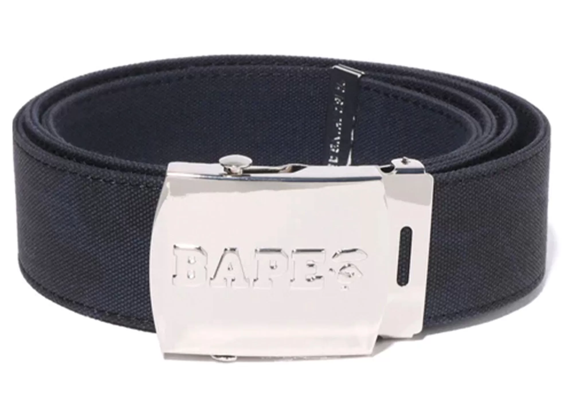 A Bathing Ape Tonal Solid Camo Belt in Navy xld