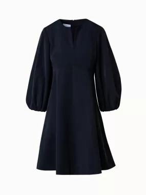 A-Linien-Kleid mit Volumenärmeln