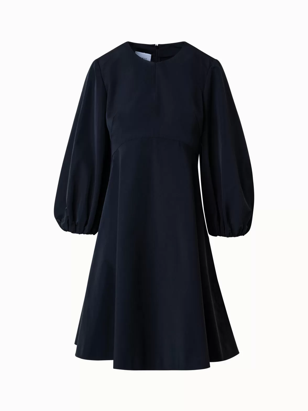 A-Linien-Kleid mit Volumenärmeln