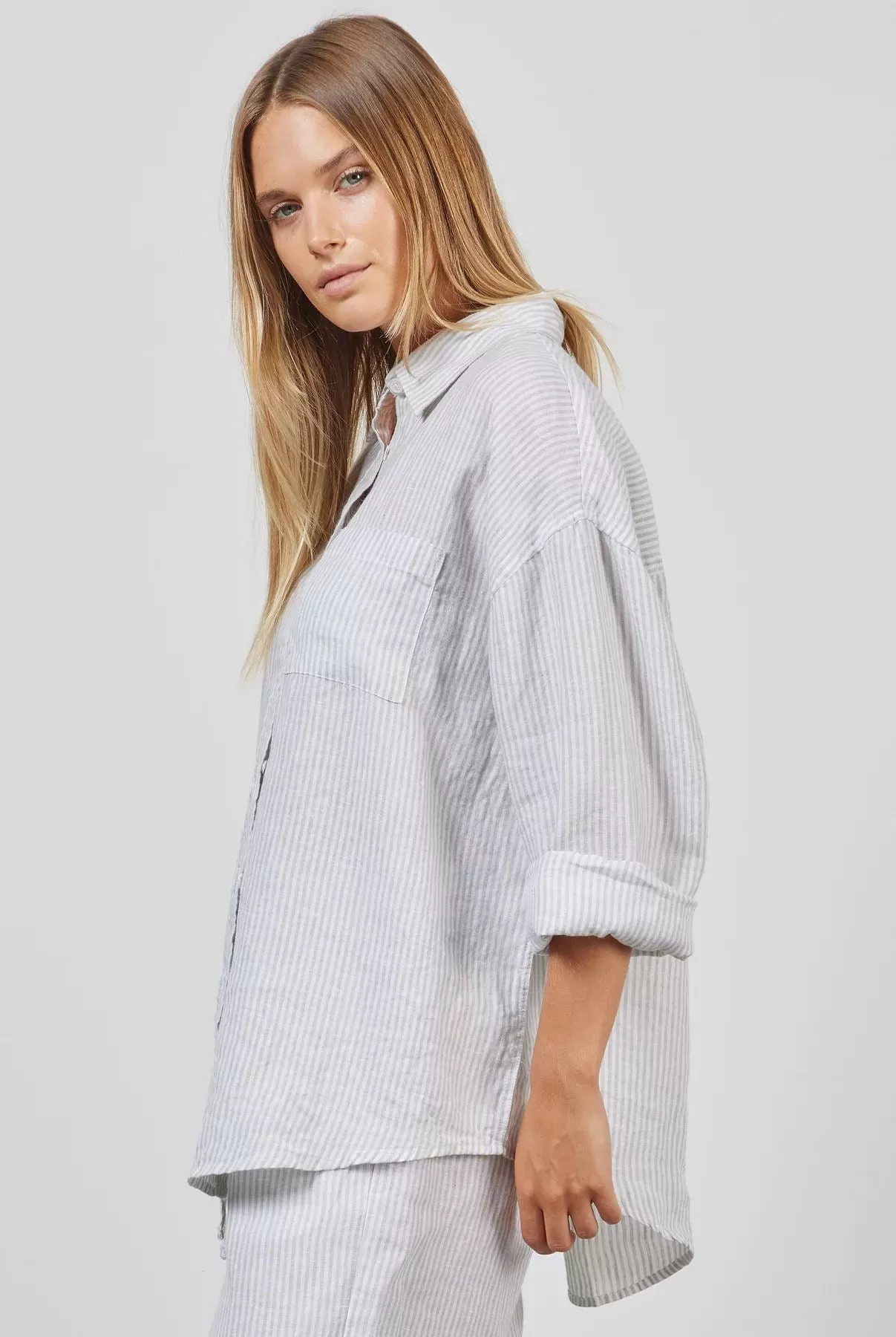 Academy Brand Women's Rory Linen Shirt - Sage Green