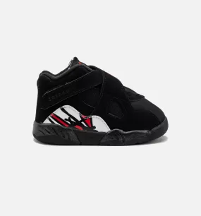 Air Jordan 8 Retro Playoffs Infant Toddler Lifestyle Shoe - Black