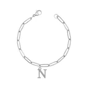 Alphabet Paperclip Bracelet Silver (N-Z)