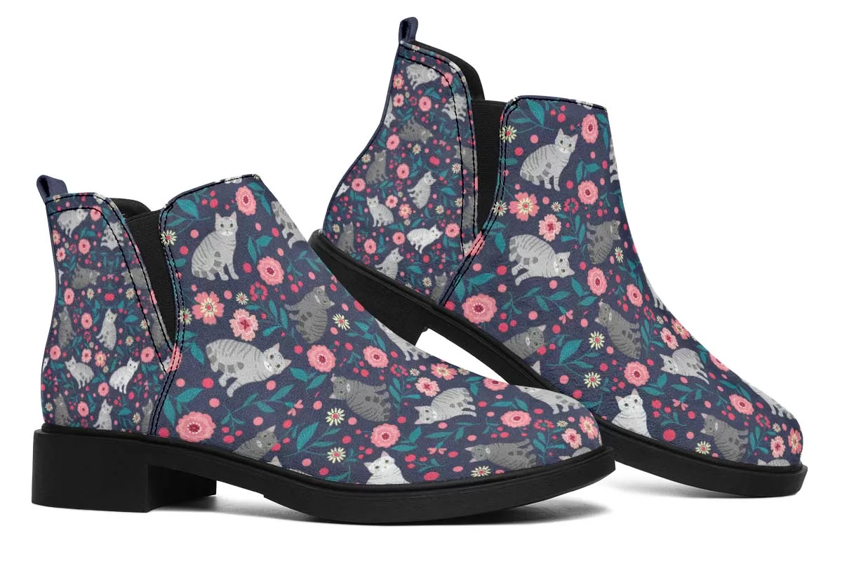 American Shorthair Cat Flower Neat Vibe Boots