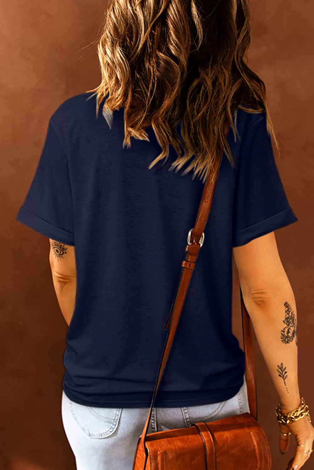 AMERICAN WOMAN T-Shirt mit Rundhalsausschnitt und Grafik