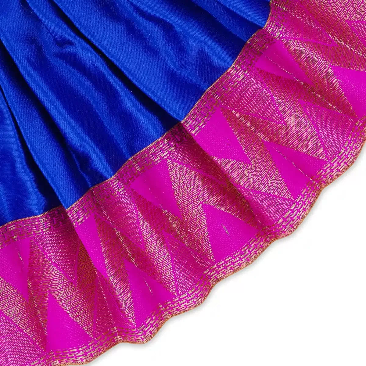 Amman Pavadai - 6 x 12 Inches | Satin Apoorva Mata Dress/ Devi Vastra/ Mata Poshak for Deity/ Assorted Colour