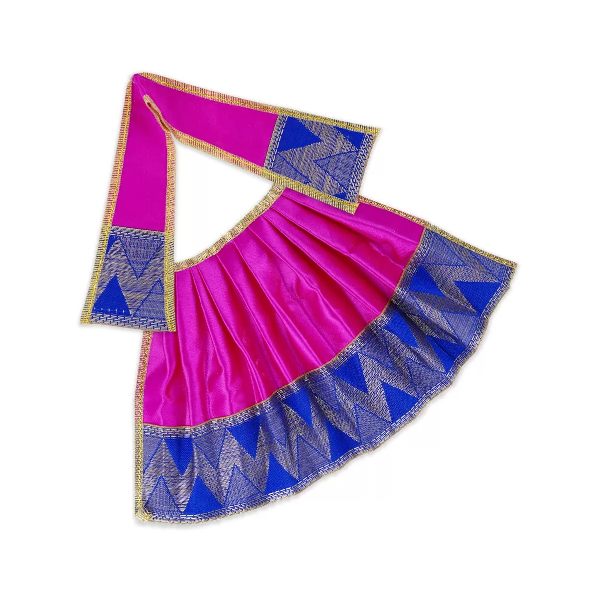 Amman Pavadai - 6 x 12 Inches | Satin Apoorva Mata Dress/ Devi Vastra/ Mata Poshak for Deity/ Assorted Colour