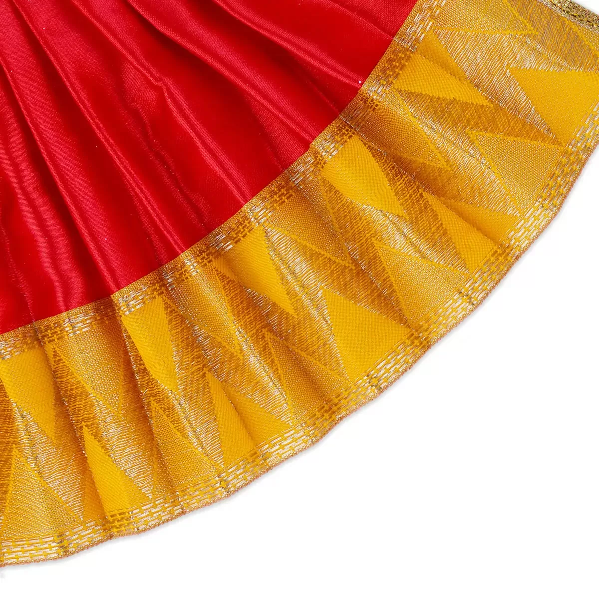 Amman Pavadai - 6 x 12 Inches | Satin Apoorva Mata Dress/ Devi Vastra/ Mata Poshak for Deity/ Assorted Colour