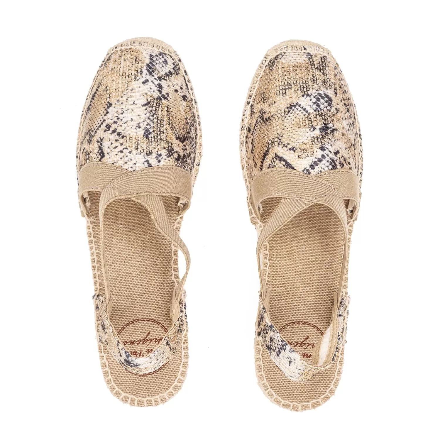 Animal Print Cotton Blend Wedge Espadrille for Women - Terra-MB