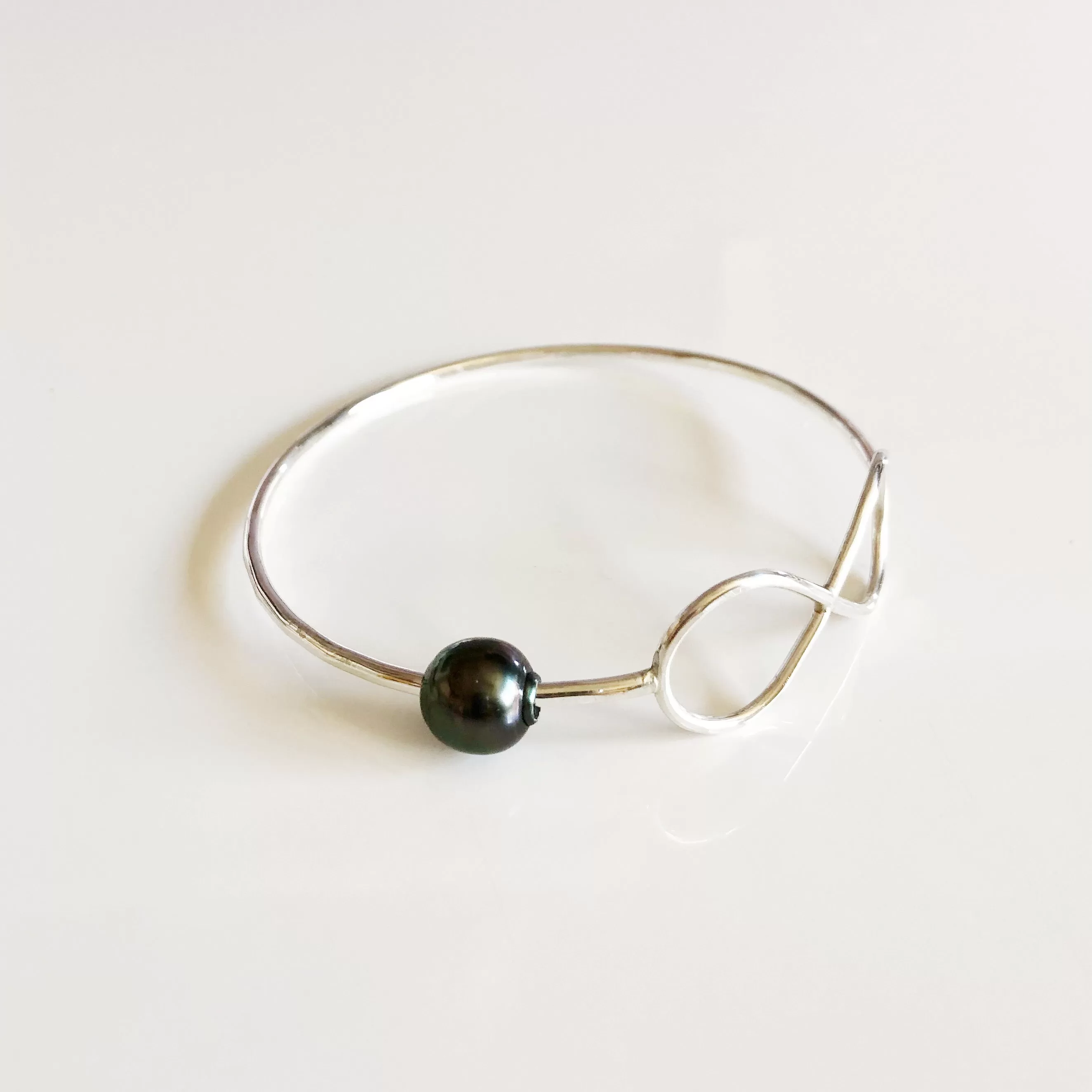 Bangle Halia - tahitian pearl (B122)