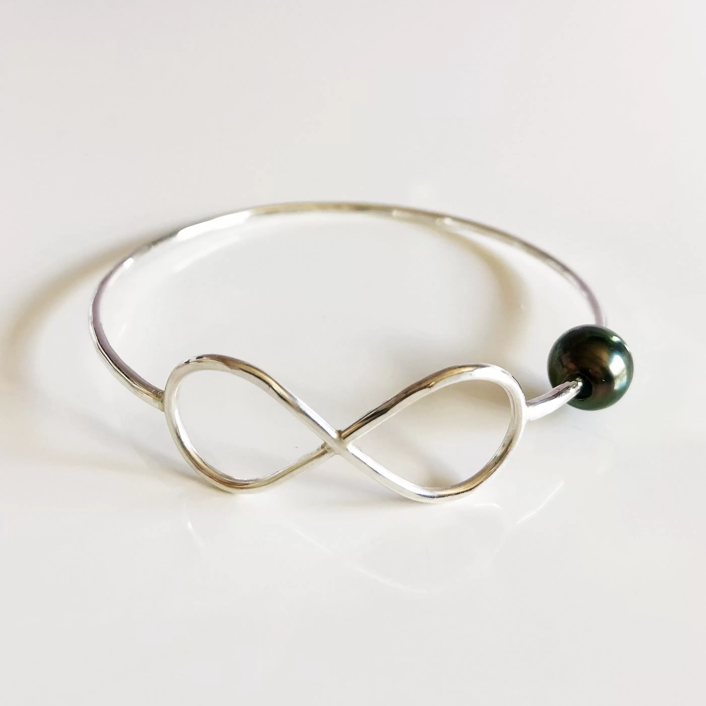 Bangle Halia - tahitian pearl (B122)