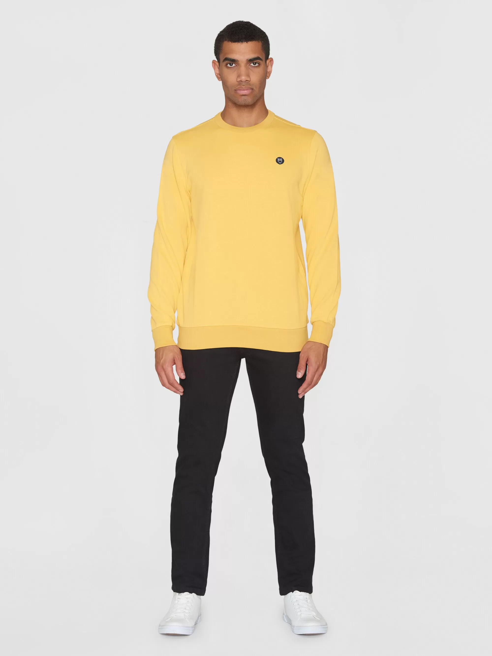 Basic badge sweat - Misted Yellow