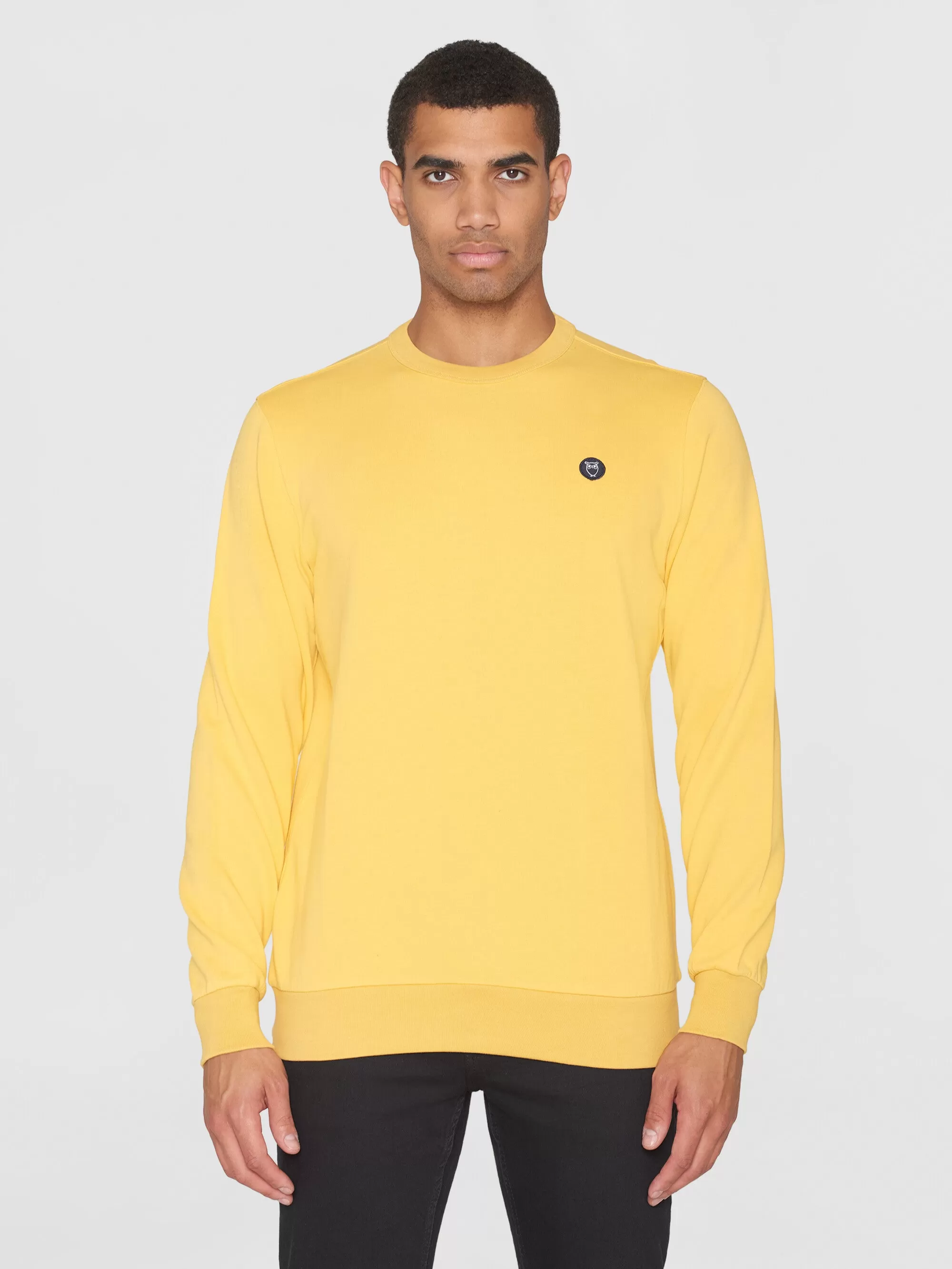 Basic badge sweat - Misted Yellow