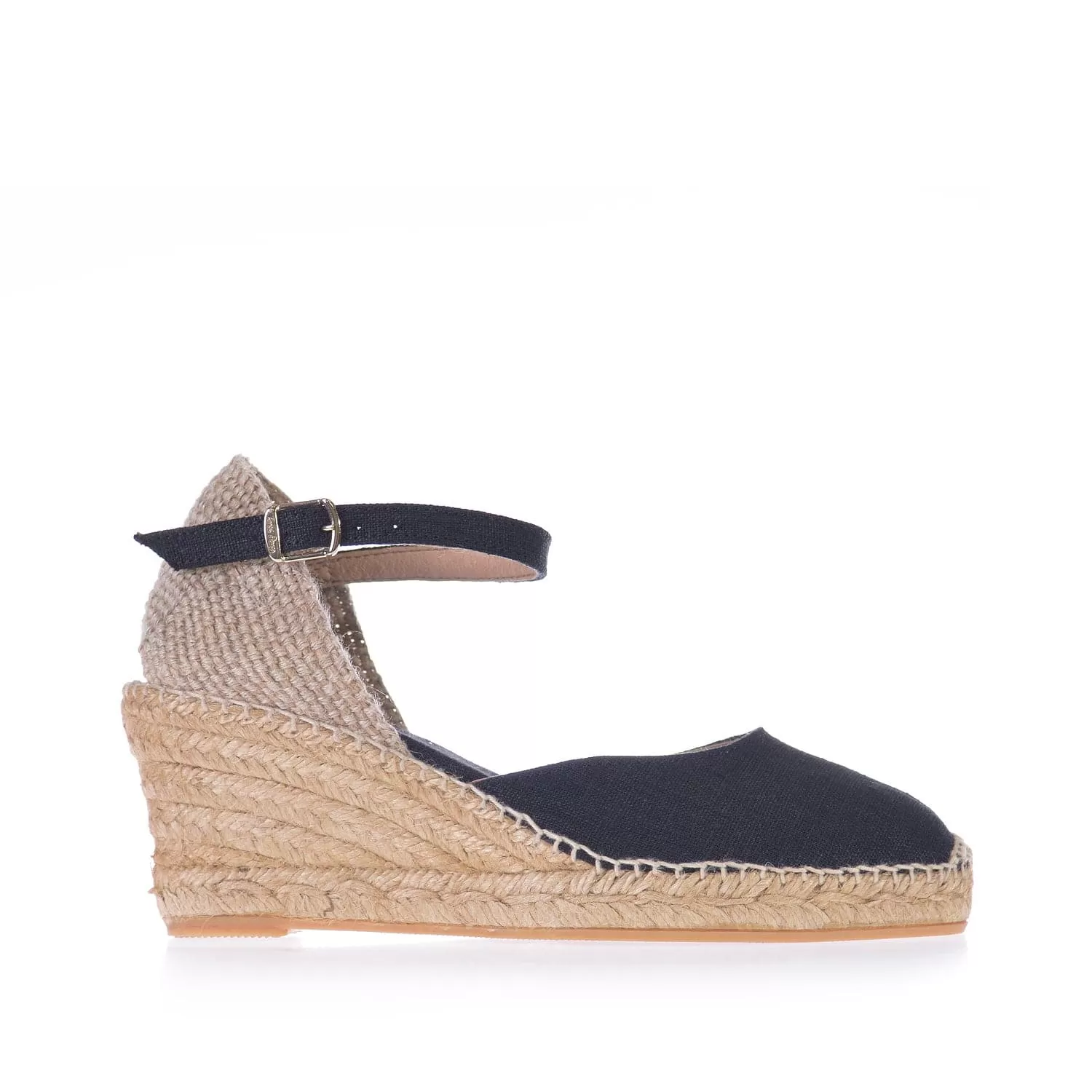 Basic Closed Toe Linen Wedge Espadrille for Women - Caldes