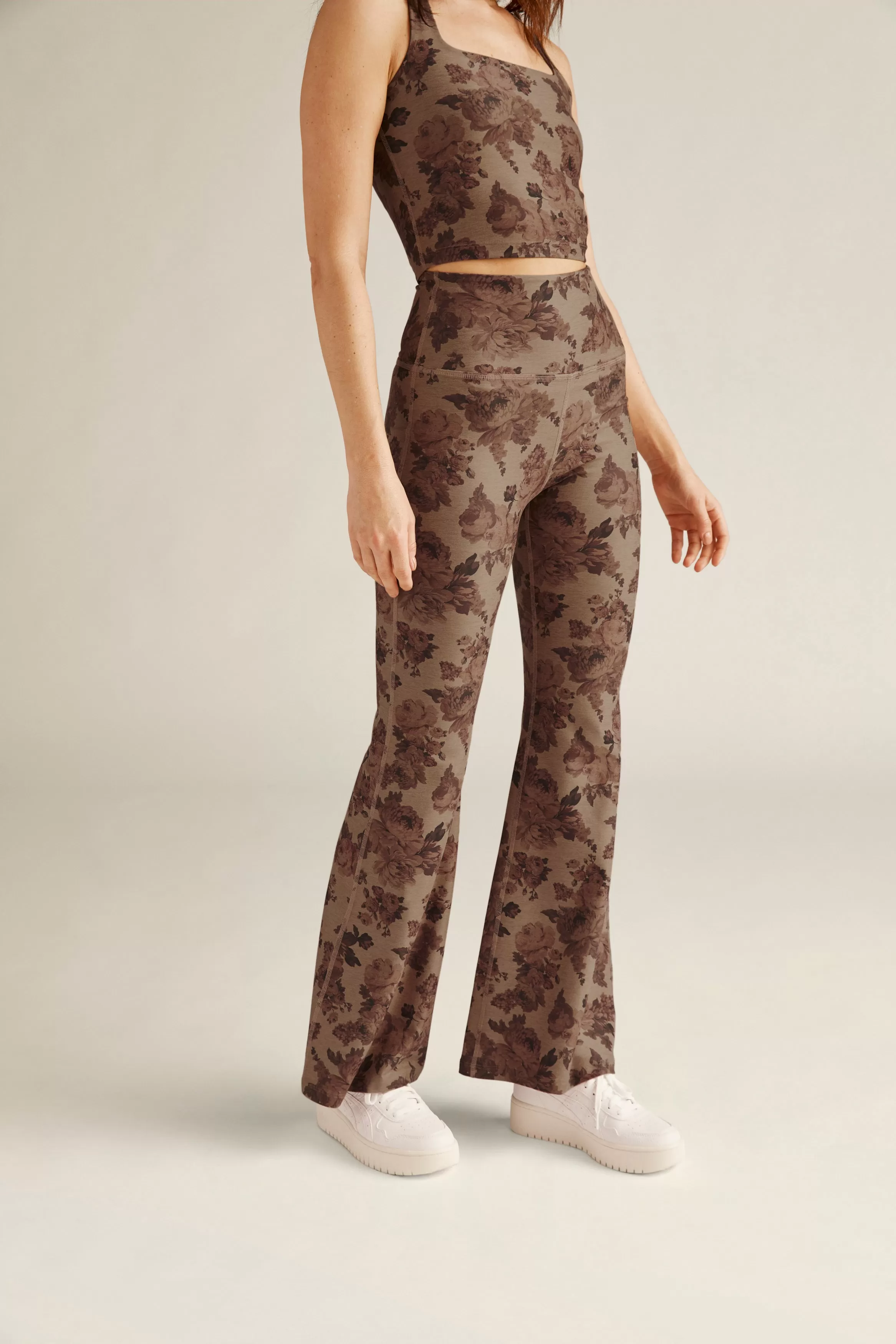 Beyond Yoga High HW Flare - Romantic Floral