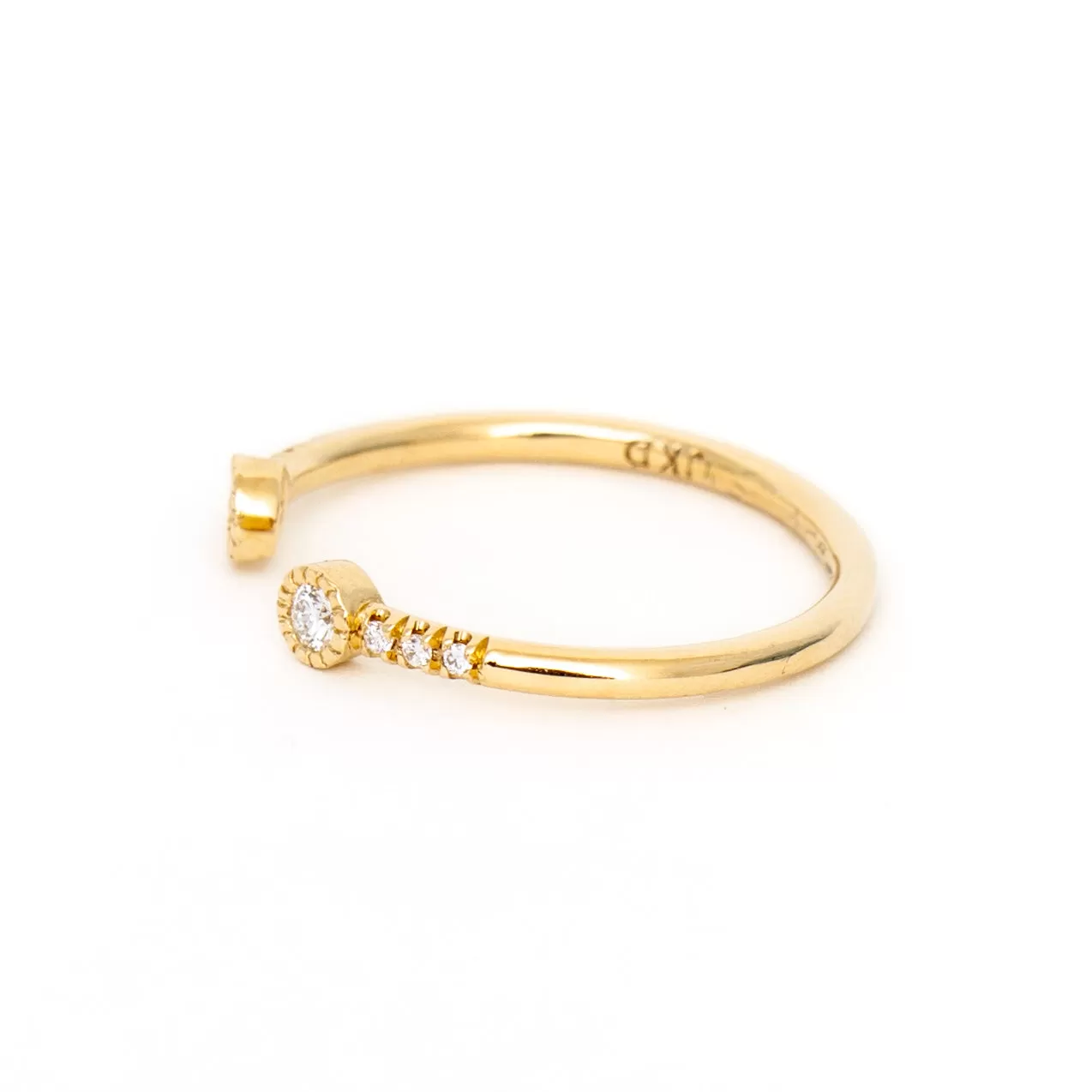 Bezel Equilibrium Cuff Ring