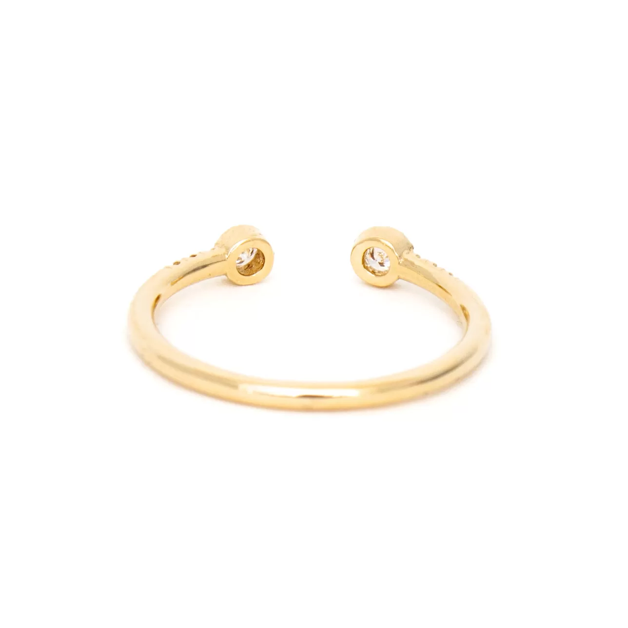 Bezel Equilibrium Cuff Ring