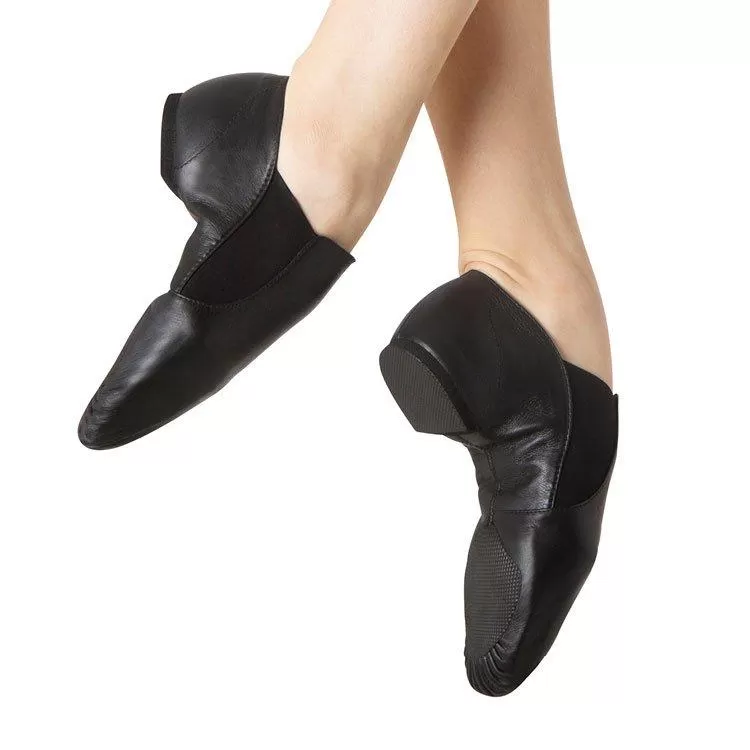 Bloch SO499L  Ladies Black Leather Elasta Jazz Booties