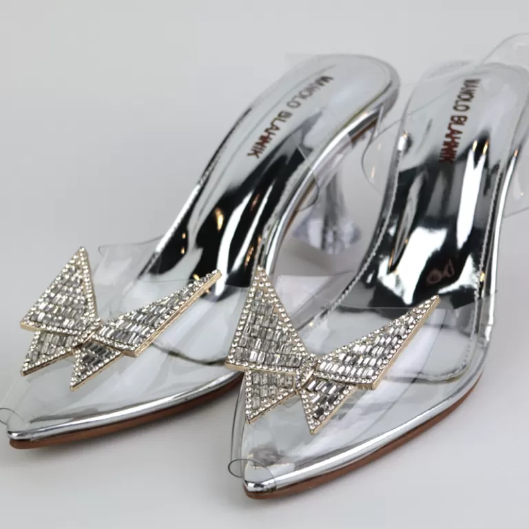 Butterfly Transparent Heels Cinderella Shoes-1020