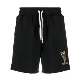 CASABLANCA TENNIS CLUB ICON LOGO-EMBROIDERED SHORTS