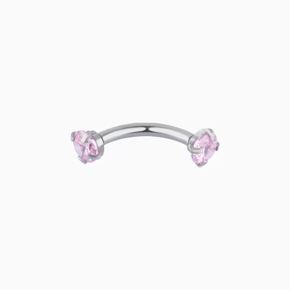 Charm Gem Curved Barbell