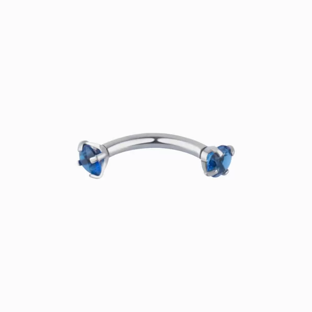 Charm Gem Curved Barbell