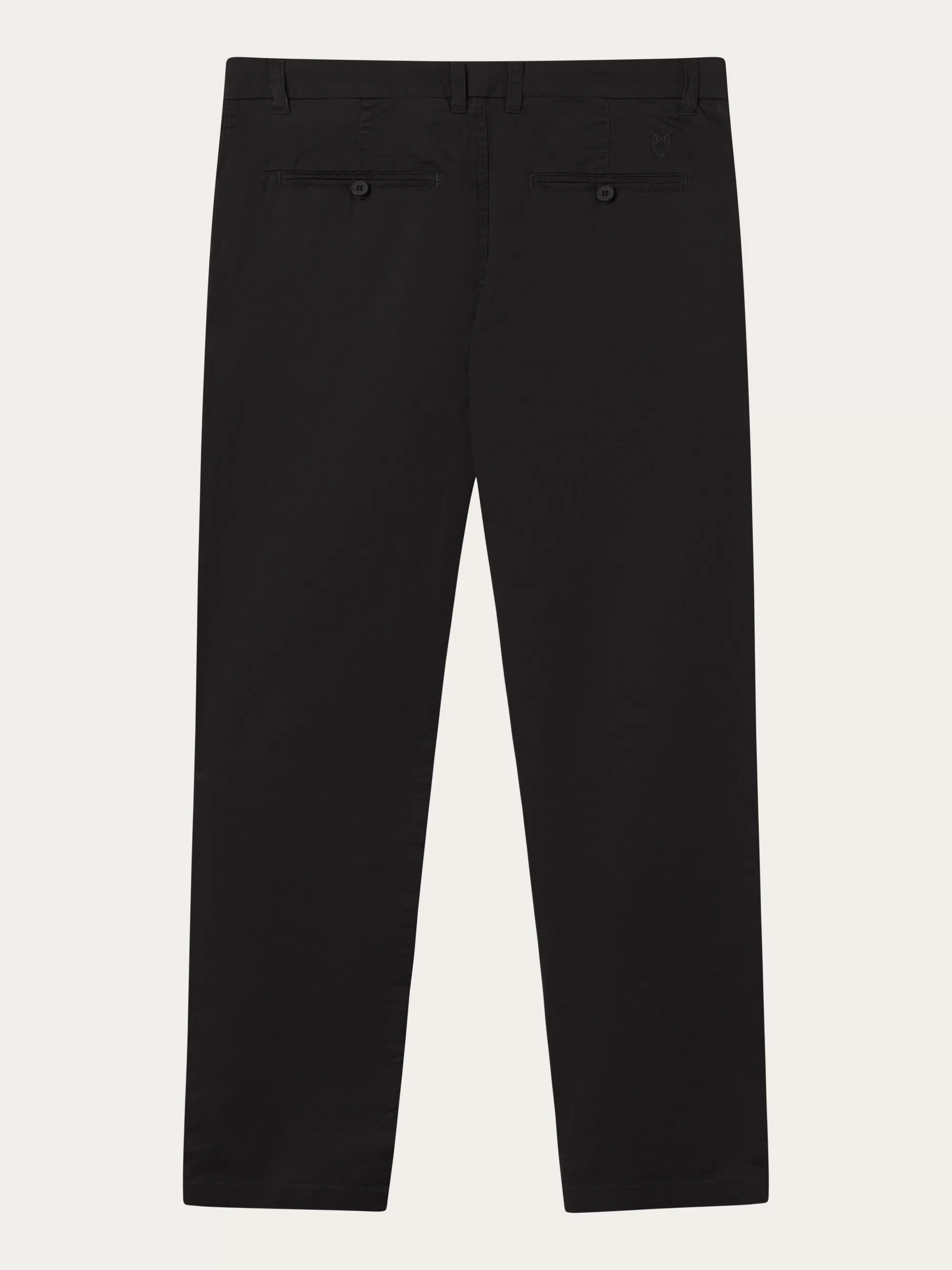 CHUCK regular chino poplin pant - Black Jet