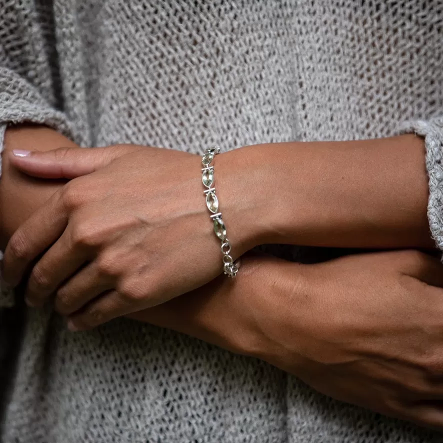 Citrine Marquise Bracelet - Anais