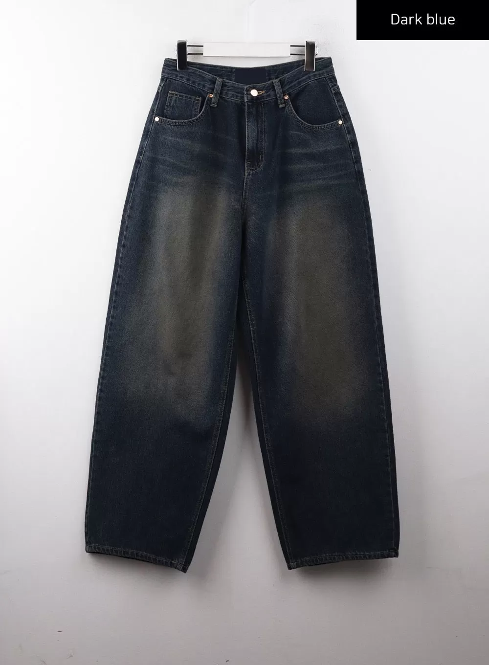 Dark Washed Wide Leg Jeans CD329