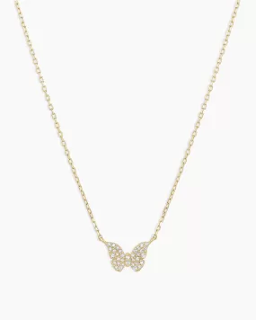 Diamond Butterfly Necklace