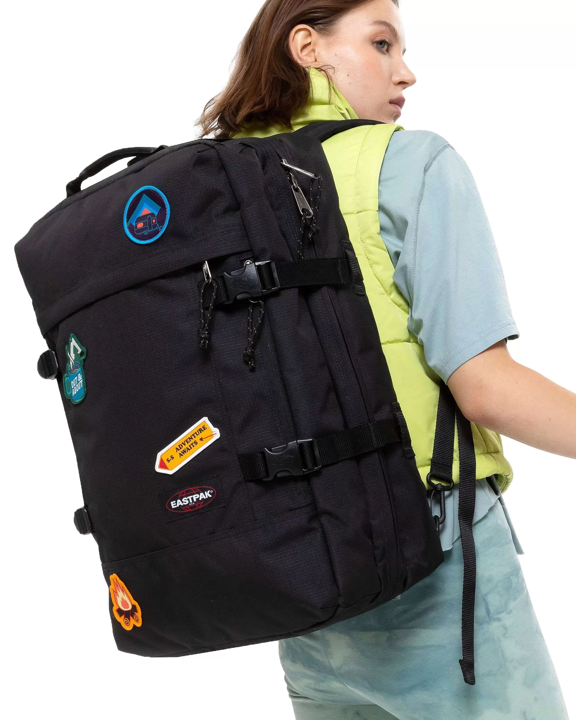 Eastpak Travelpack Camp Patch Nero