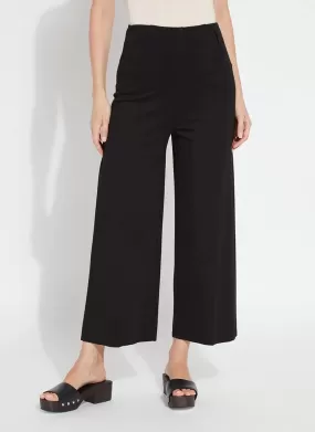 Ellis Culottes Ponte Crop in black by Lysse