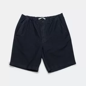 Ezra Relaxed Cotton Linen Short - Dark Navy