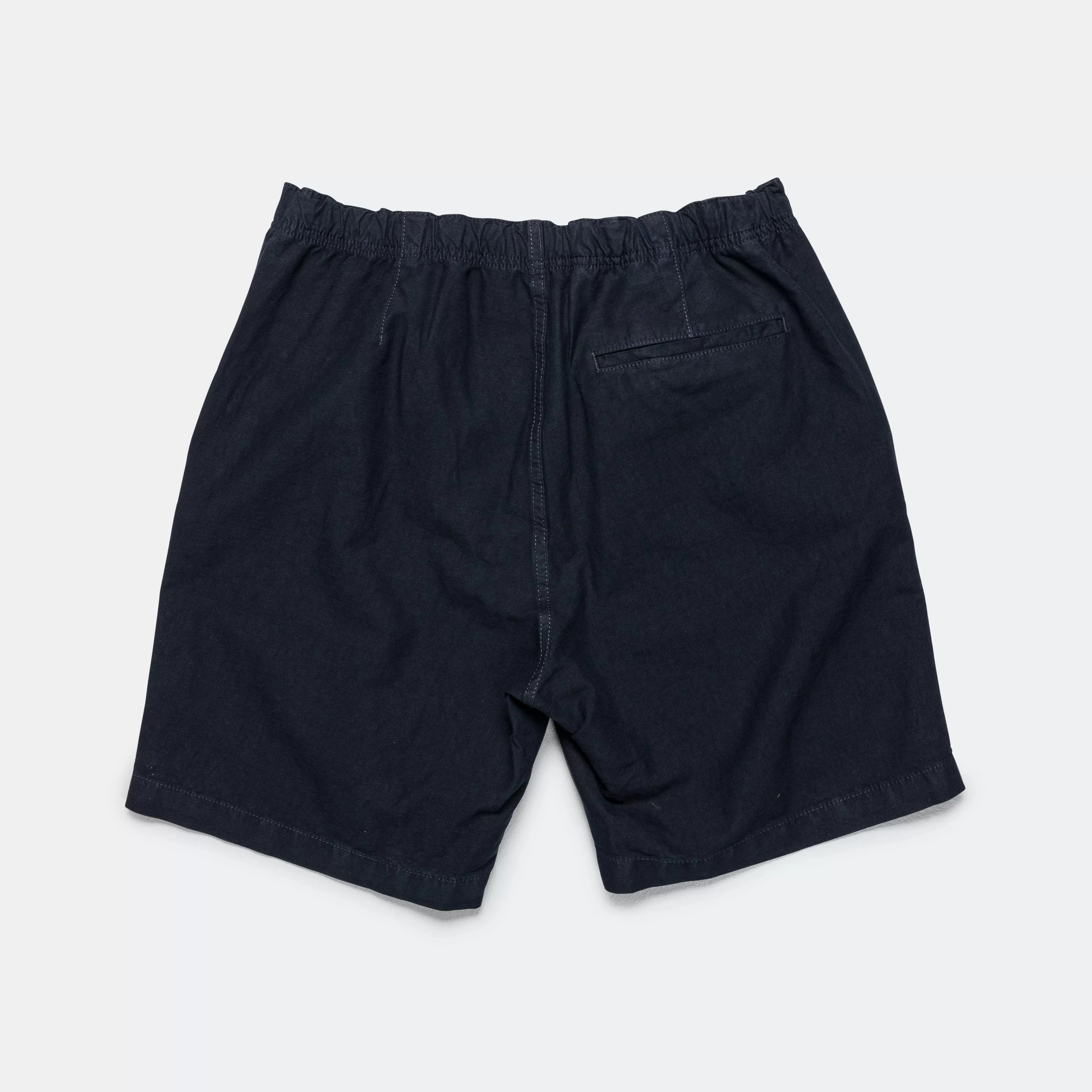 Ezra Relaxed Cotton Linen Short - Dark Navy