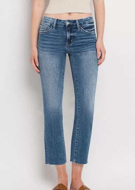 FINAL SALE - Vervet Midrise Slim Straight Jeans