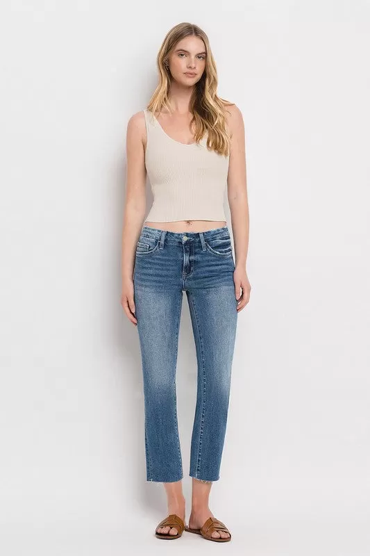 FINAL SALE - Vervet Midrise Slim Straight Jeans