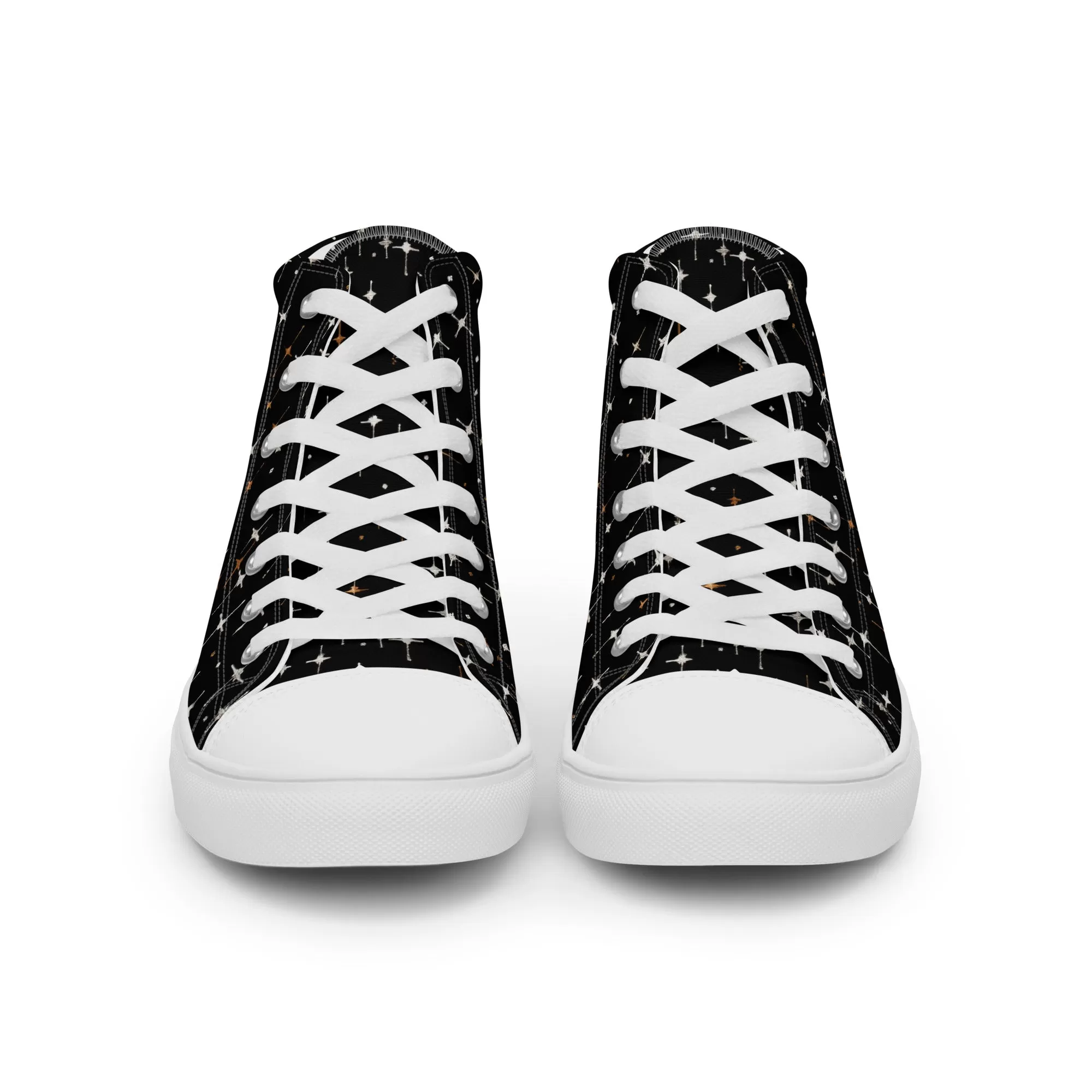 Ghost Besties Women’s High Top Shoes - Vegan Leisurewear Sneakers for women - Comfortable Goth Trainers - Witchy Grunge Accessories