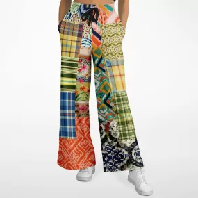 Ginger Snap Boho Patchwork Eco-Poly Stretchy Phat Bellbottoms