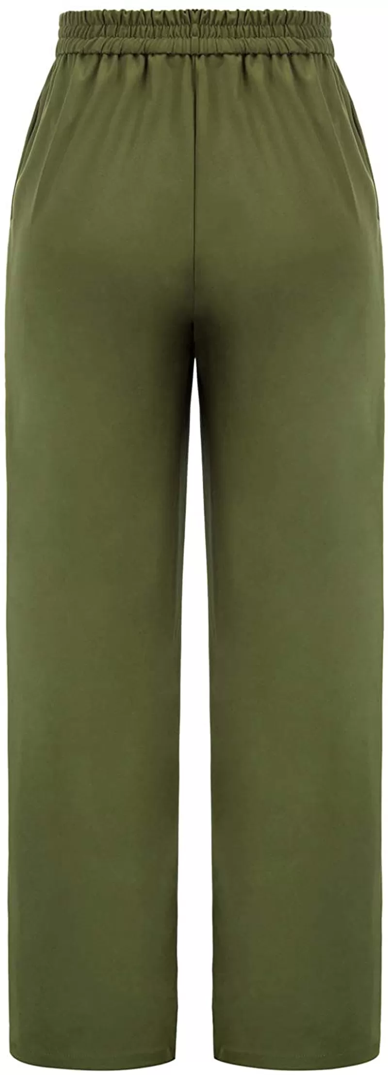 GRACE KARIN Women's Casual Work Cropped Pant Pocket High Waist Button Trouser Pants