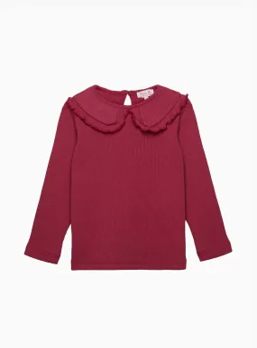 Grace Pie Crust Collar Jersey Top