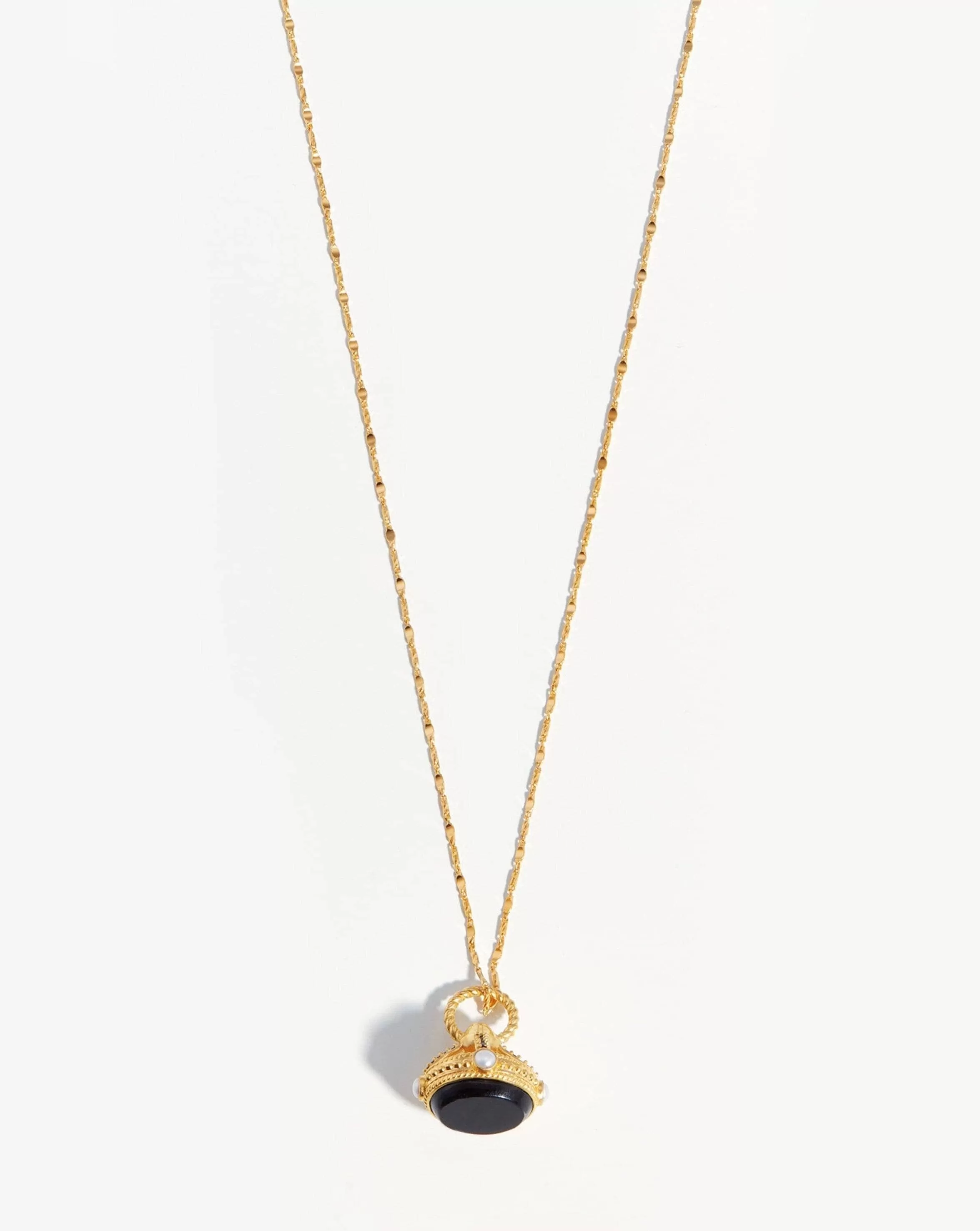 Harris Reed Golden Seal Necklace | 18ct Gold Plated/Pearl