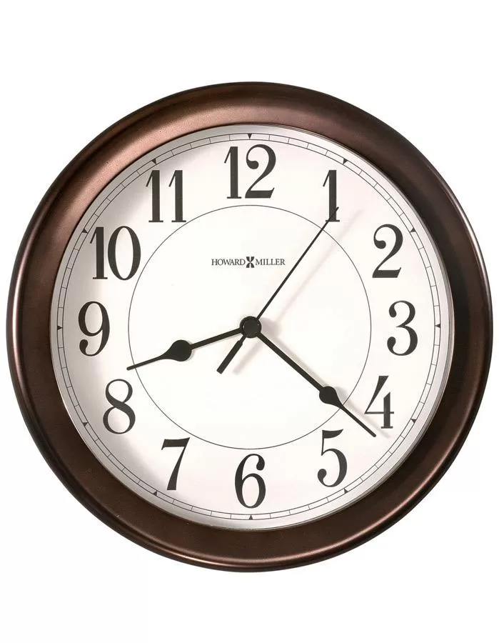 Howard Miller Virgo Round Wall Clock - Bronze Finish - Cream Dial - Wall Mount