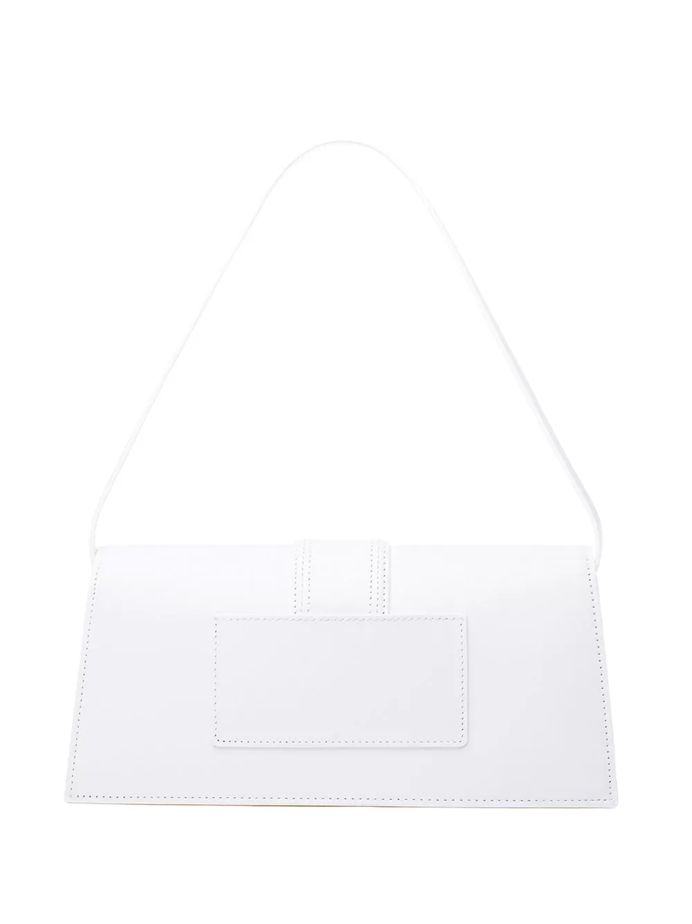 Jacquemus Leather Le Bambino Long Shoulder Bag 'White'