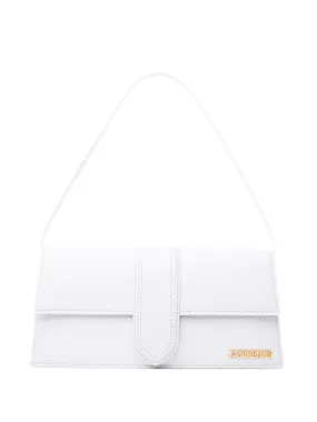 Jacquemus Leather Le Bambino Long Shoulder Bag 'White'