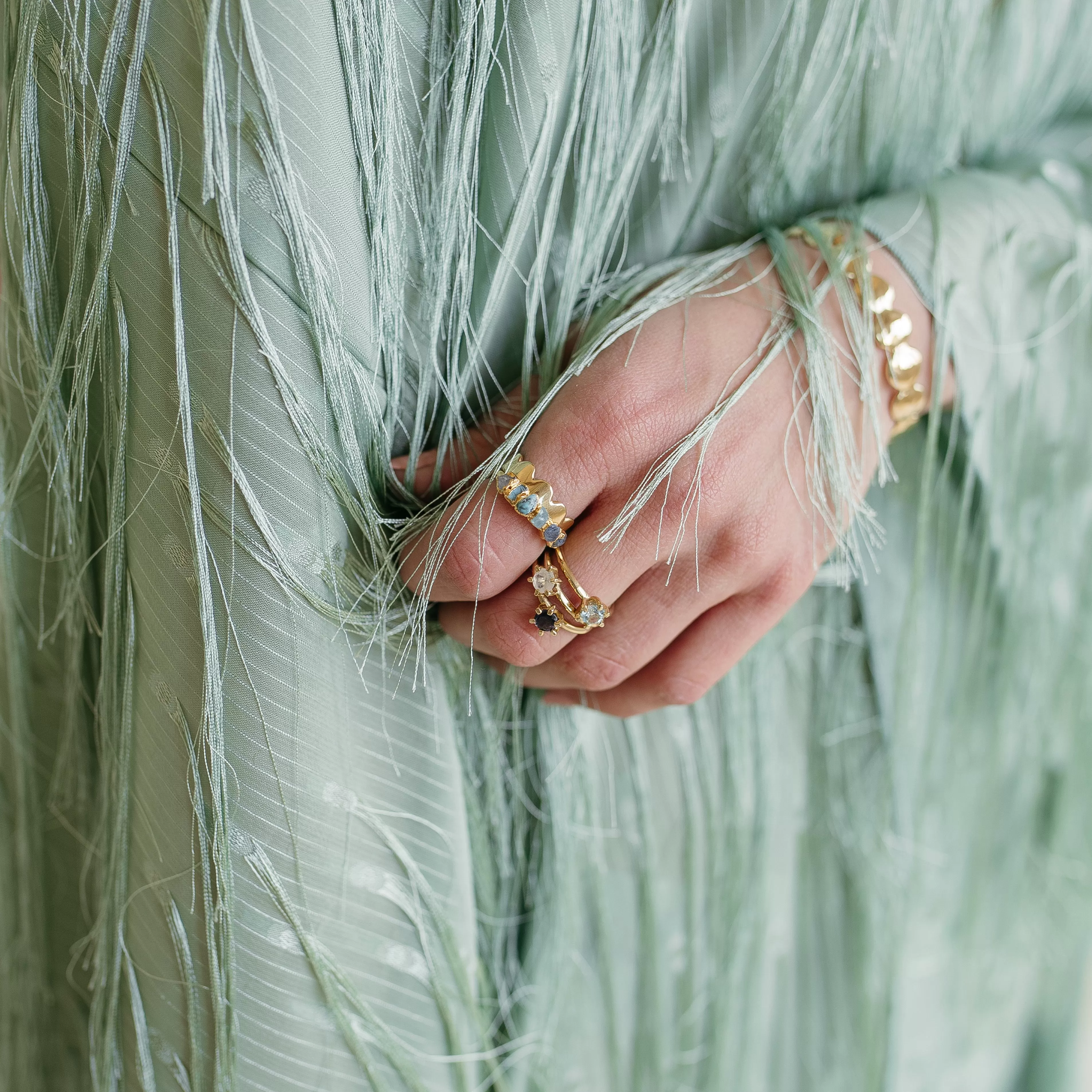 June Birthstone Ring with Moonstone