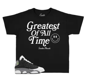 Kids Black Flint 13 Shirt - Goat - Black