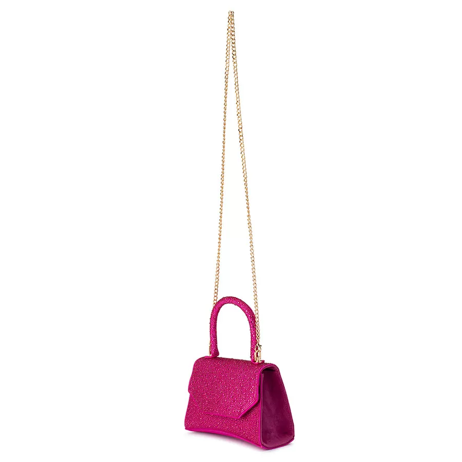 KIMMI HOTFIX TOP HANDLE  - FUCHSIA