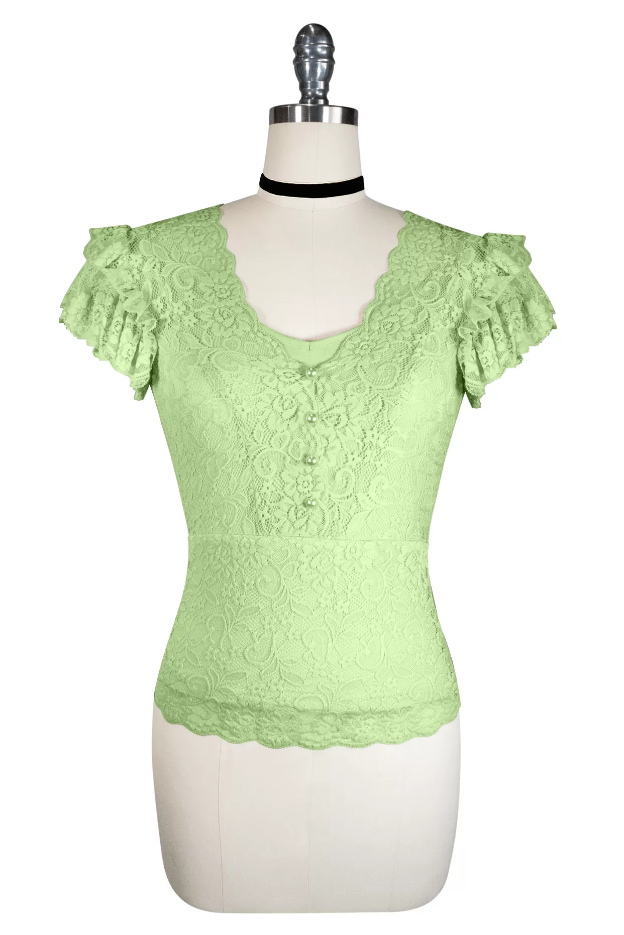 La Luna Lace Top (Green)