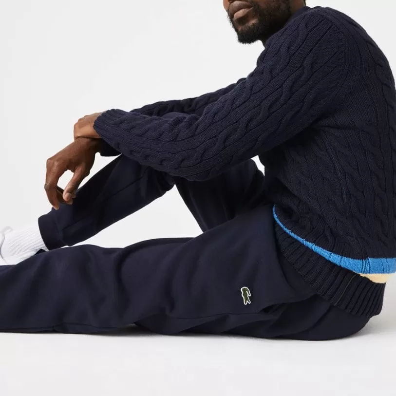 Lacoste Tapered Fit Fleece Trackpants (Navy) XH2529-51