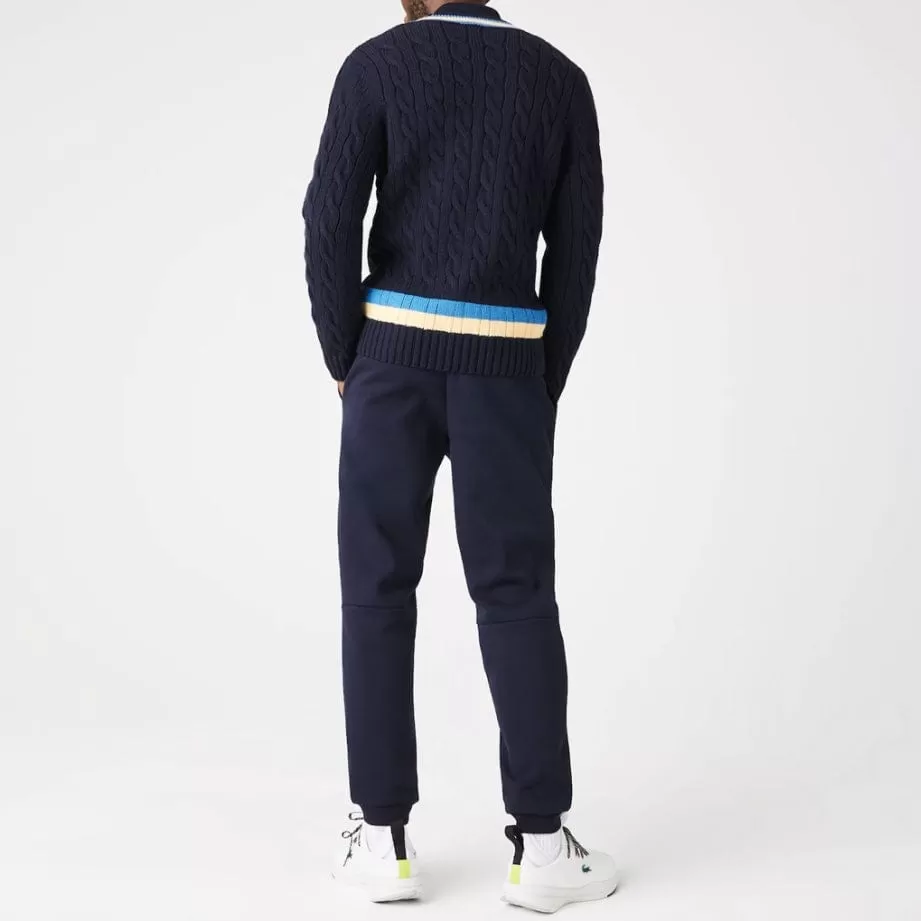 Lacoste Tapered Fit Fleece Trackpants (Navy) XH2529-51